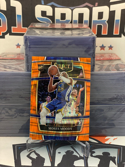 2021 Panini Select (Orange Flash Prizm) Moses Moody Rookie #62
