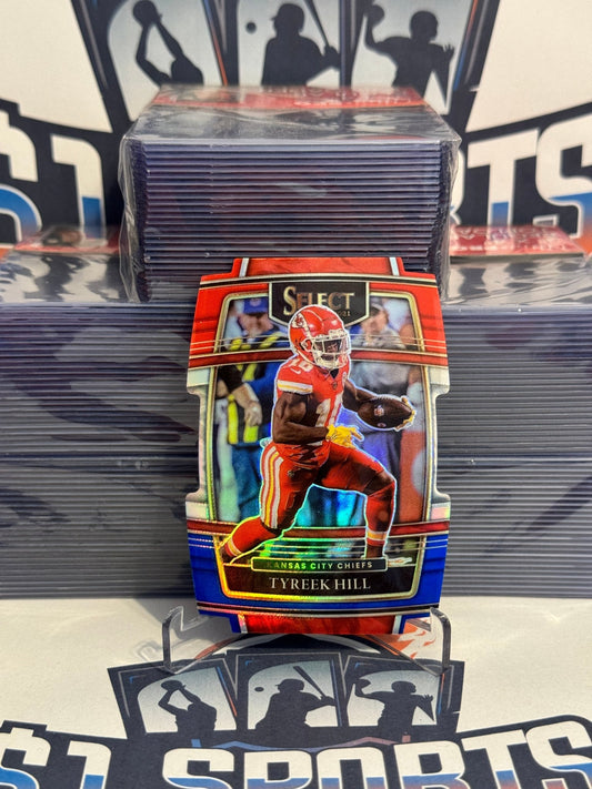 2021 Panini Select (Red White Blue Die Cut Prizm) Tyreek Hill #18