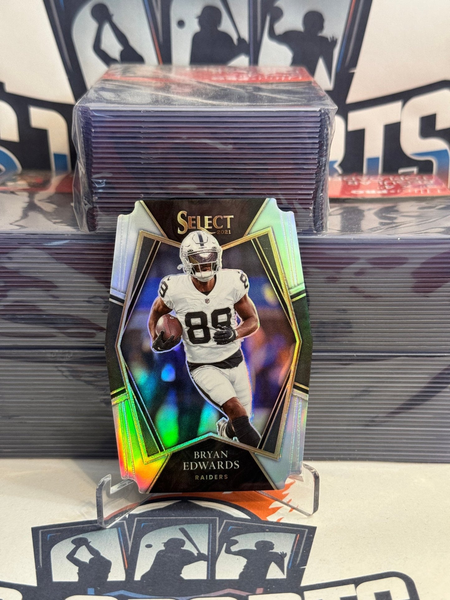 2021 Panini Select (Silver Die Cut Prizm) Bryan Edwards Rookie #121