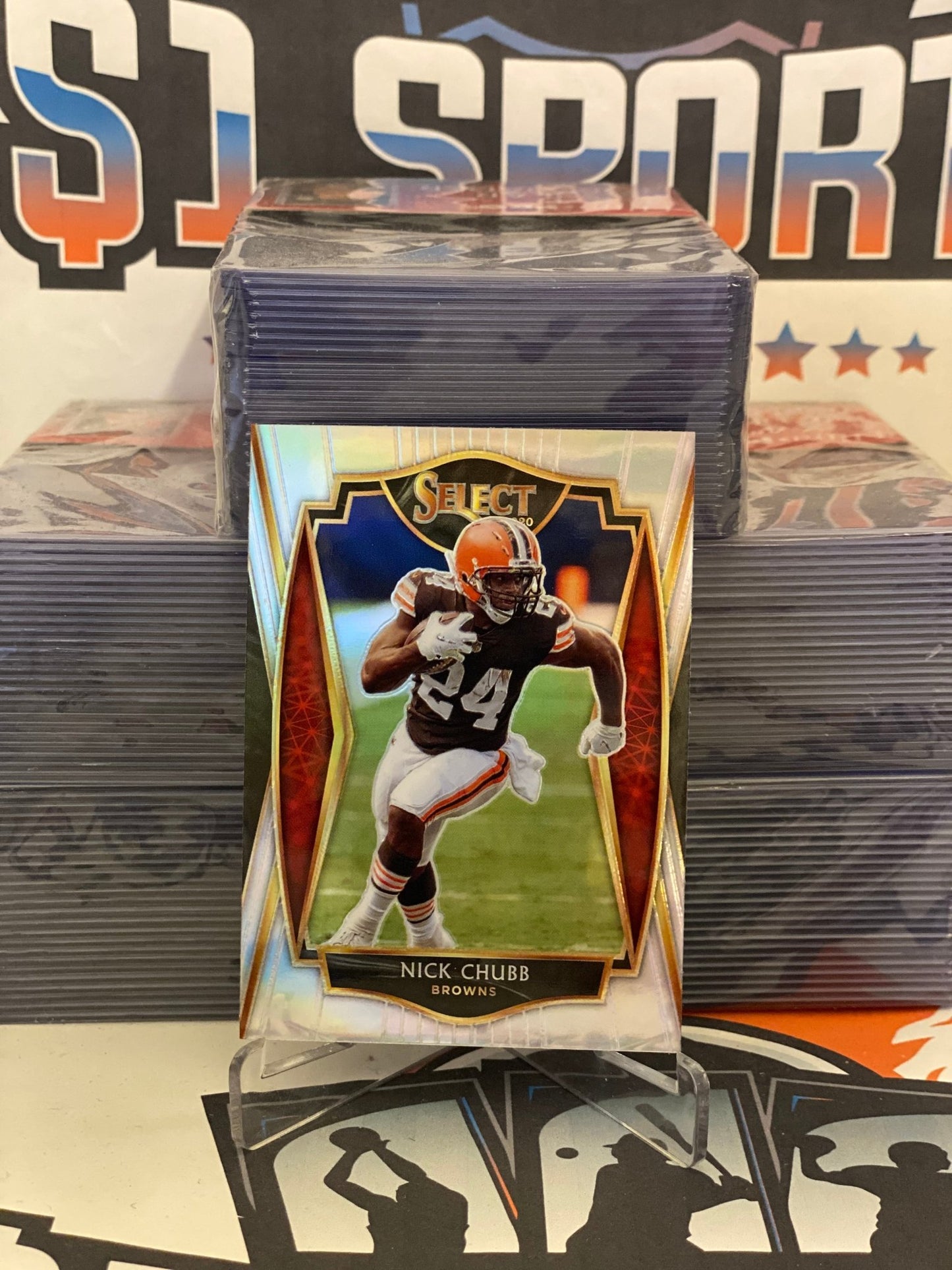 2021 Panini Select (Silver Prizm) Nick Chubb #125