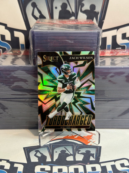 2021 Panini Select (Silver Prizm, Turbocharged) Zach Wilson #TUR-2