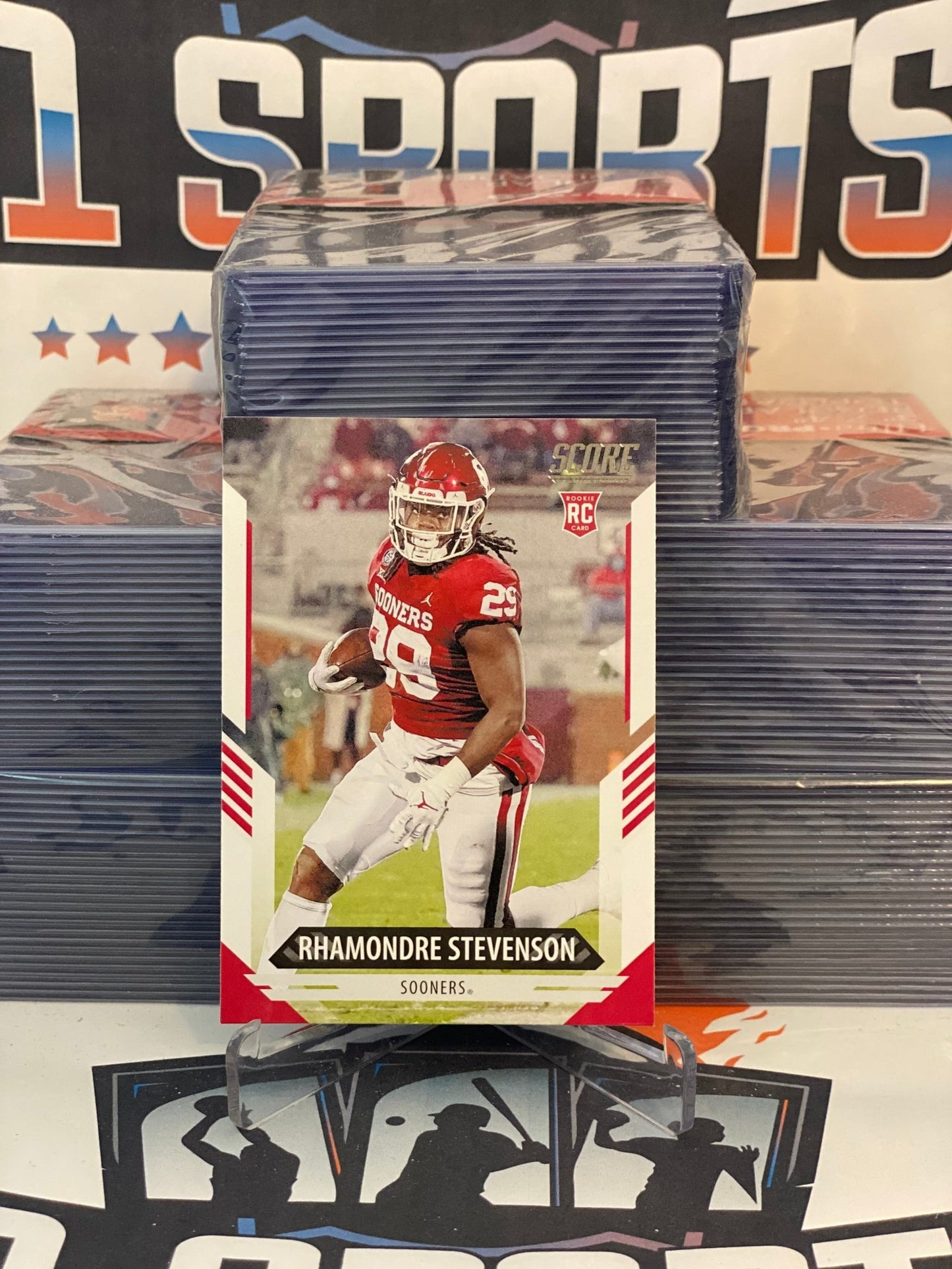2021 Score Rhamondre Stevenson Rookie #386