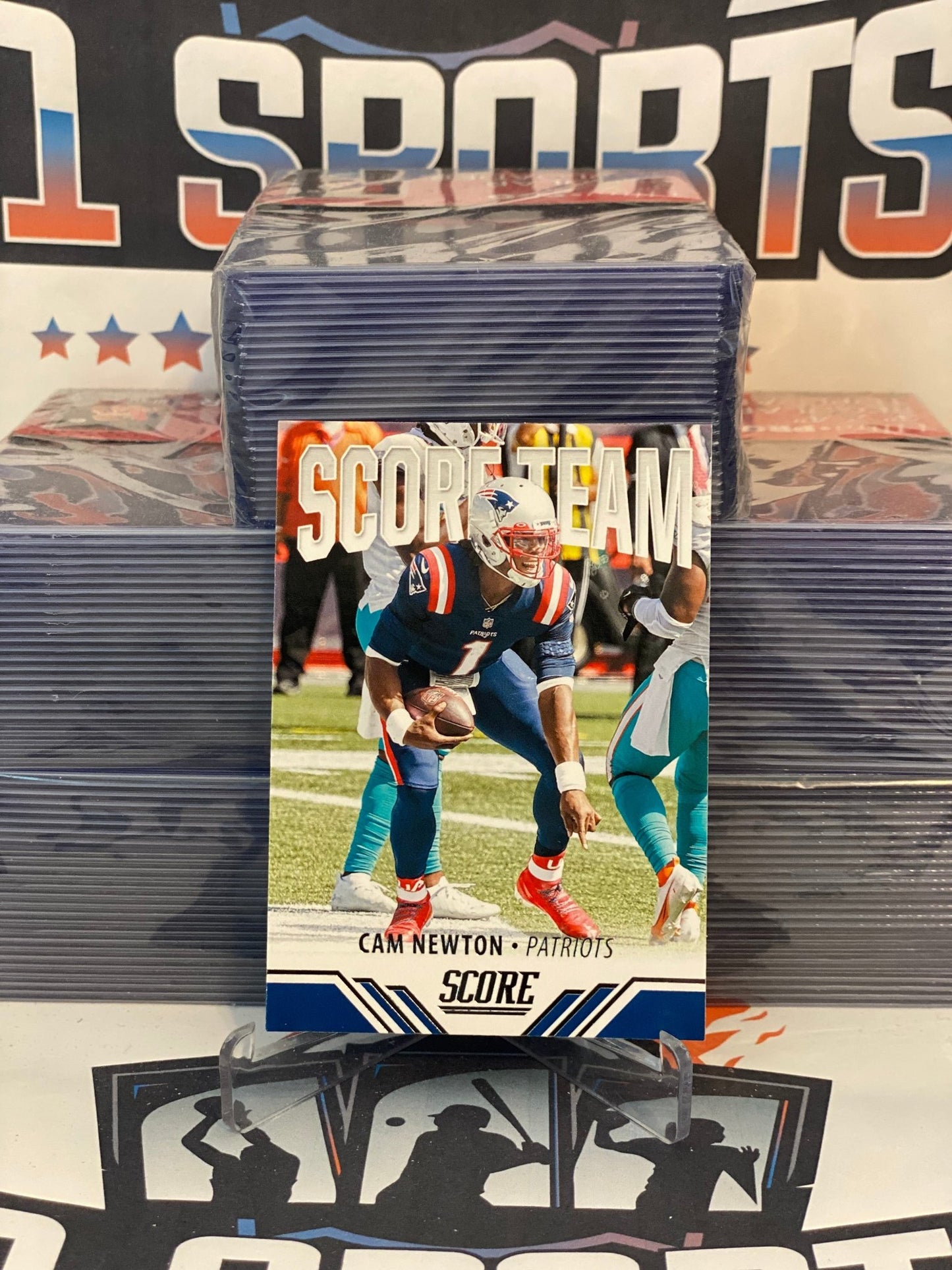 2021 Score (Score Team) Cam Newton #st24