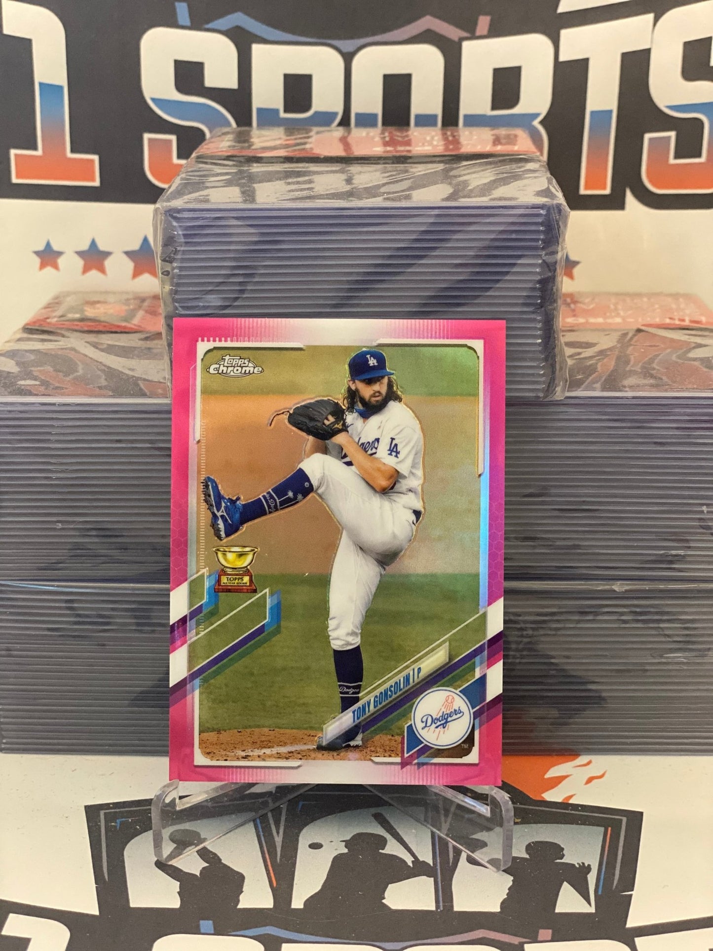 2021 Topps Chrome (Magenta Refractor, Rookie Cup 187/399) Tony Gonsolin #183