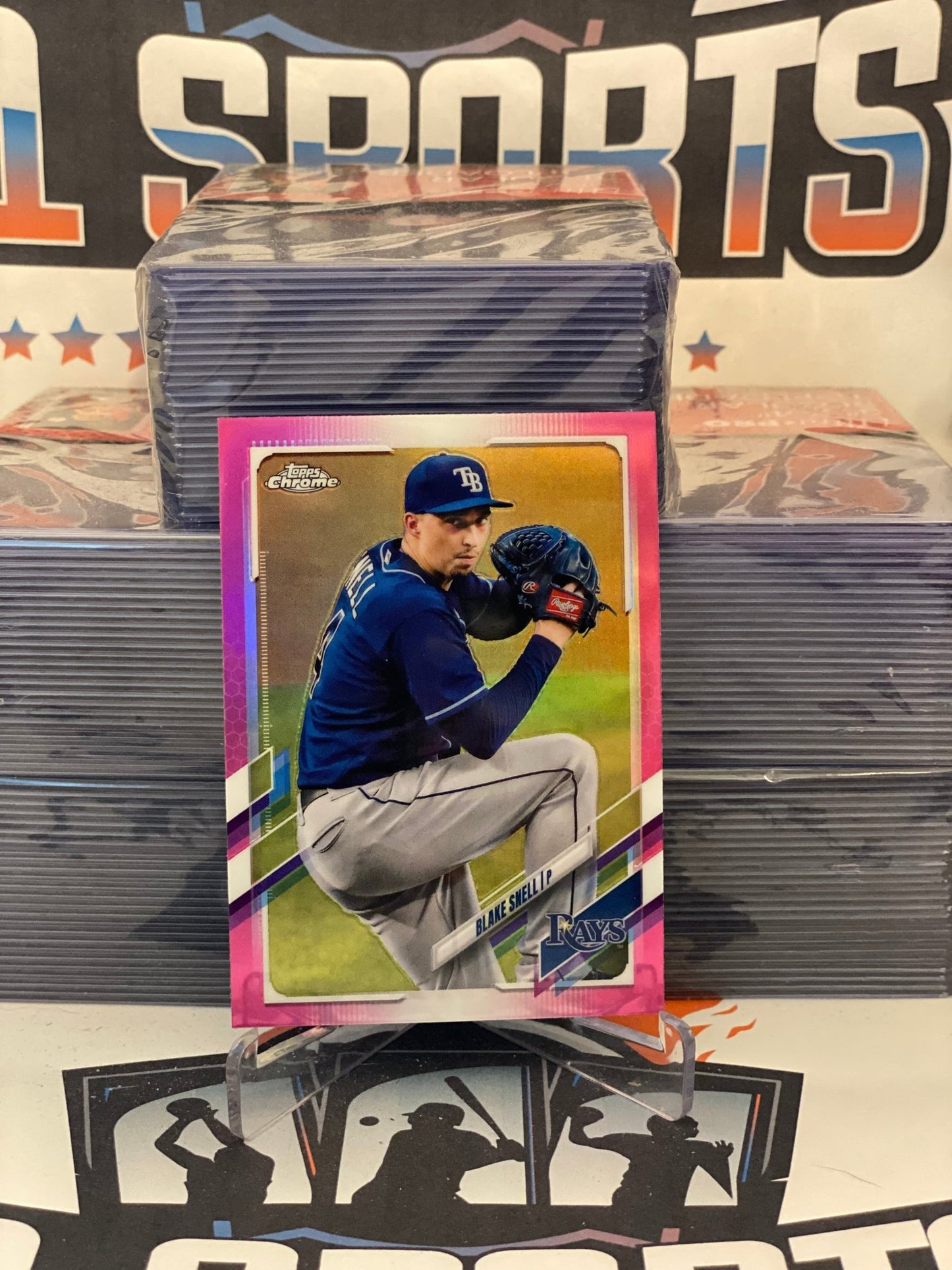 2021 Topps Chrome (Pink Refractor) Blake Snell #43