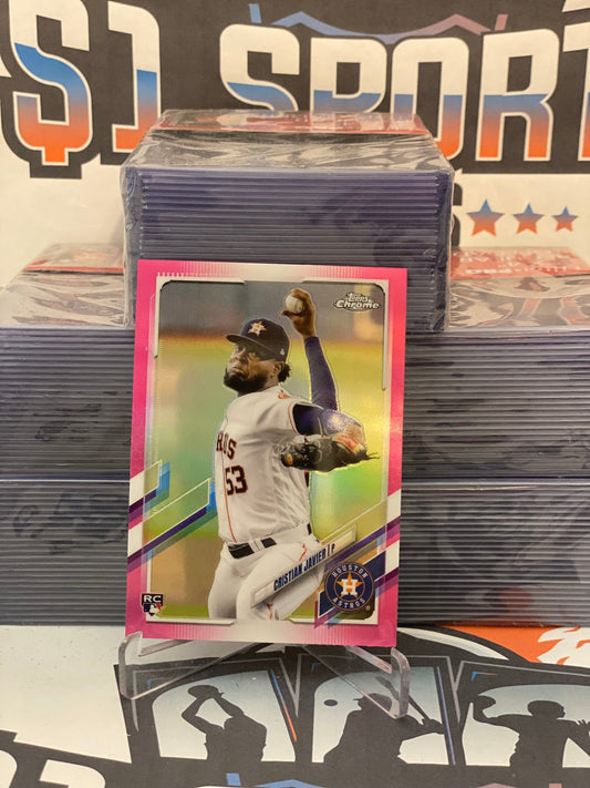 2021 Topps Chrome (Pink Refractor) Cristian Javier Rookie #92