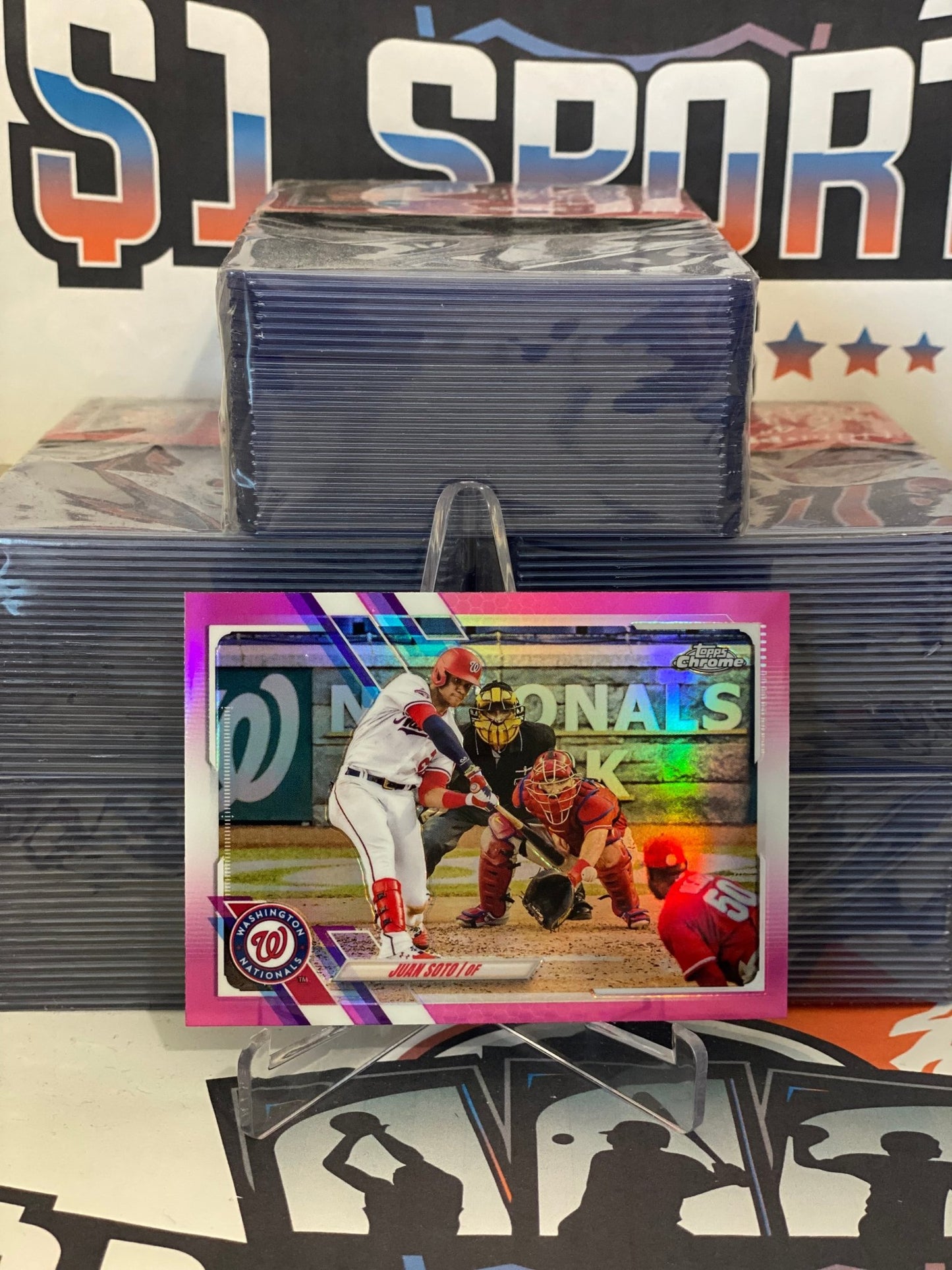 2021 Topps Chrome (Pink Refractor) Juan Soto #150