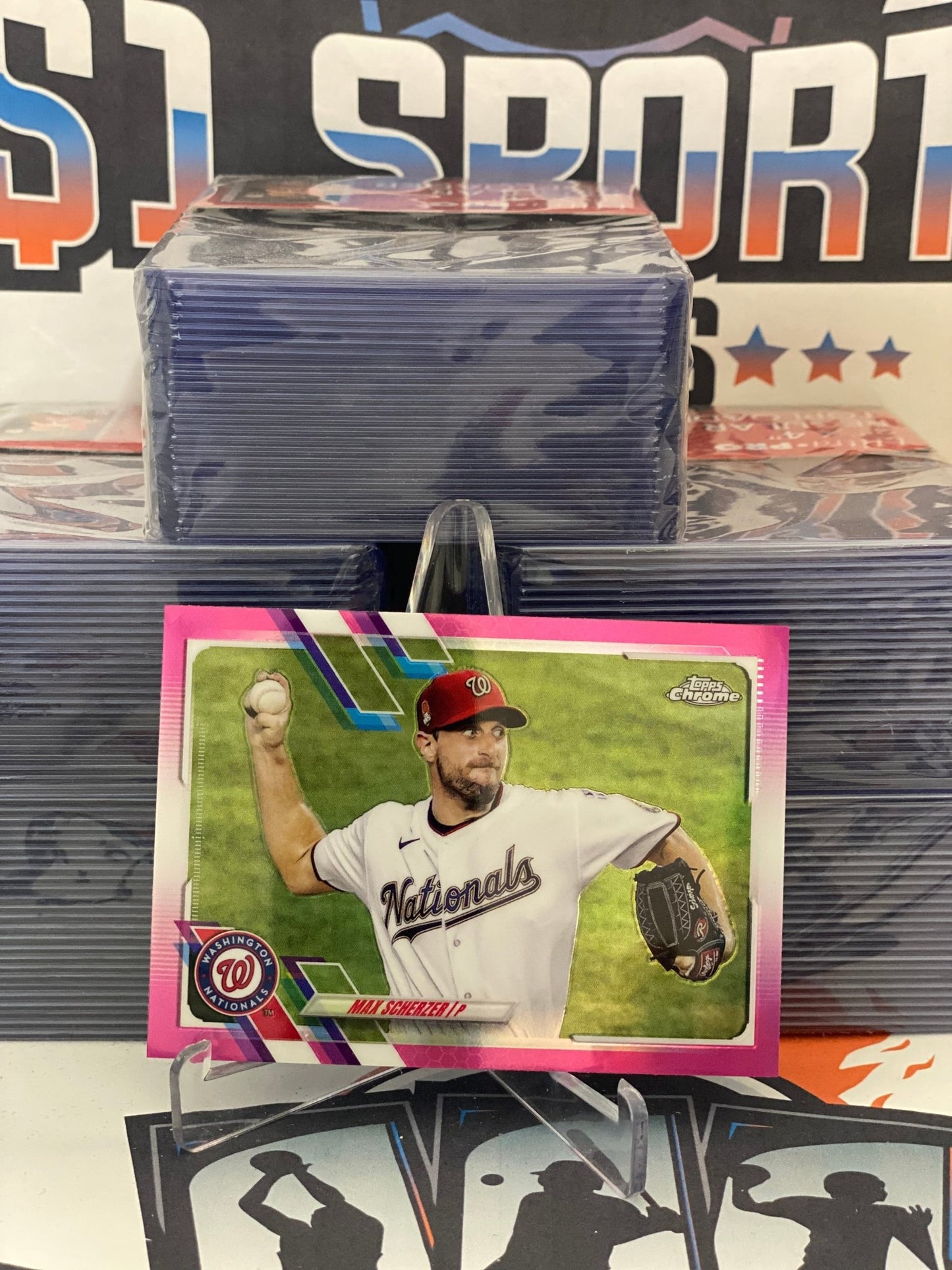 2021 Topps Chrome (Pink Refractor) Max Scherzer #33