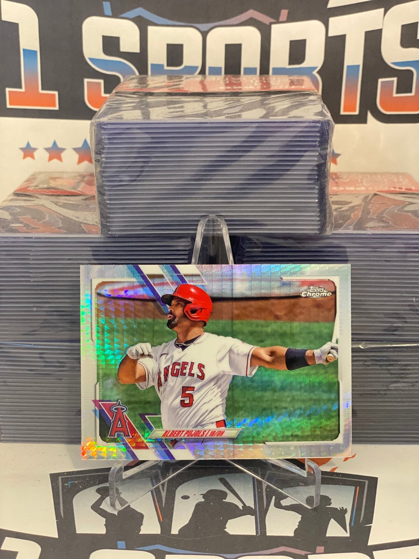 2021 Topps Chrome (Prism Refractor) Albert Pujols #102