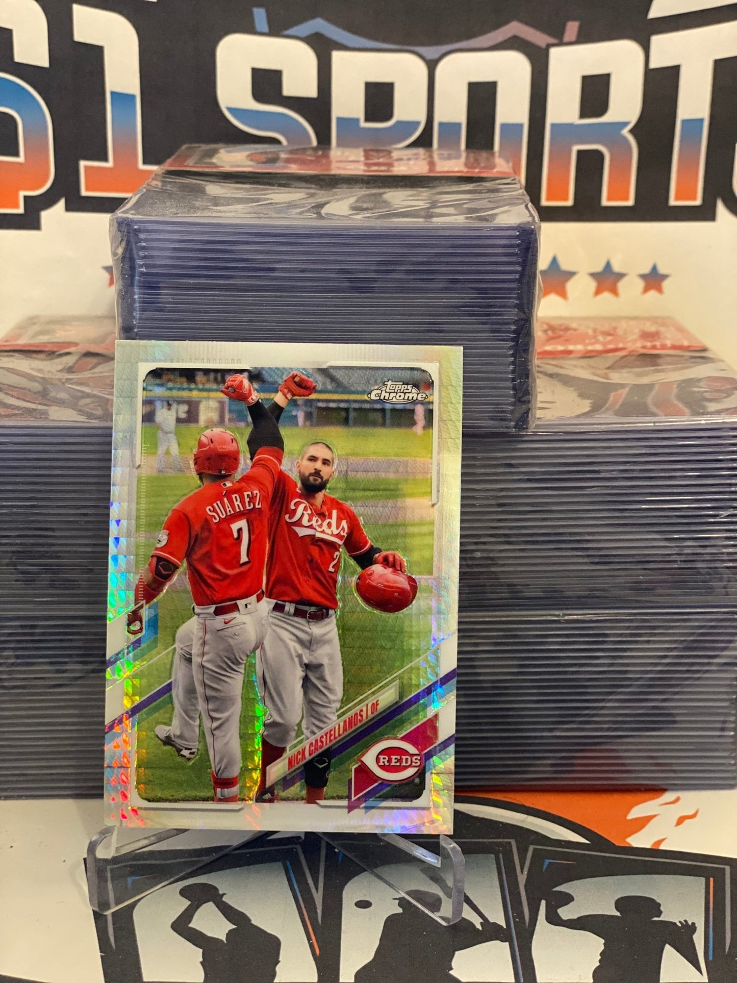 2021 Topps Chrome (Prism Refractor) Nick Castellanos #205
