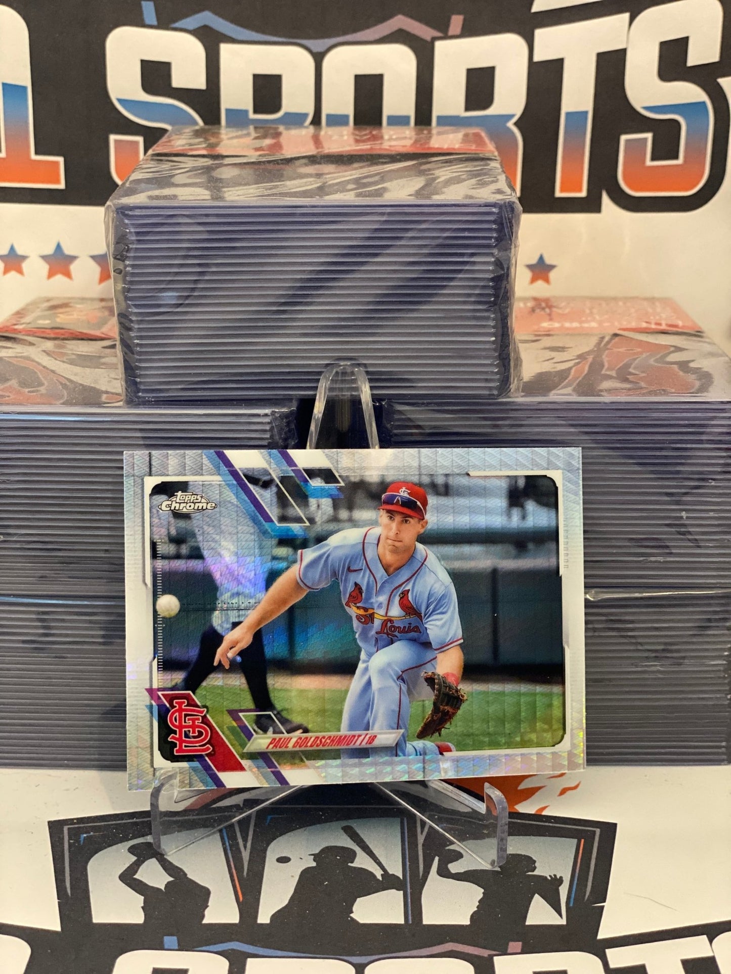 2021 Topps Chrome (Prism Refractor) Paul Goldschmidt #14