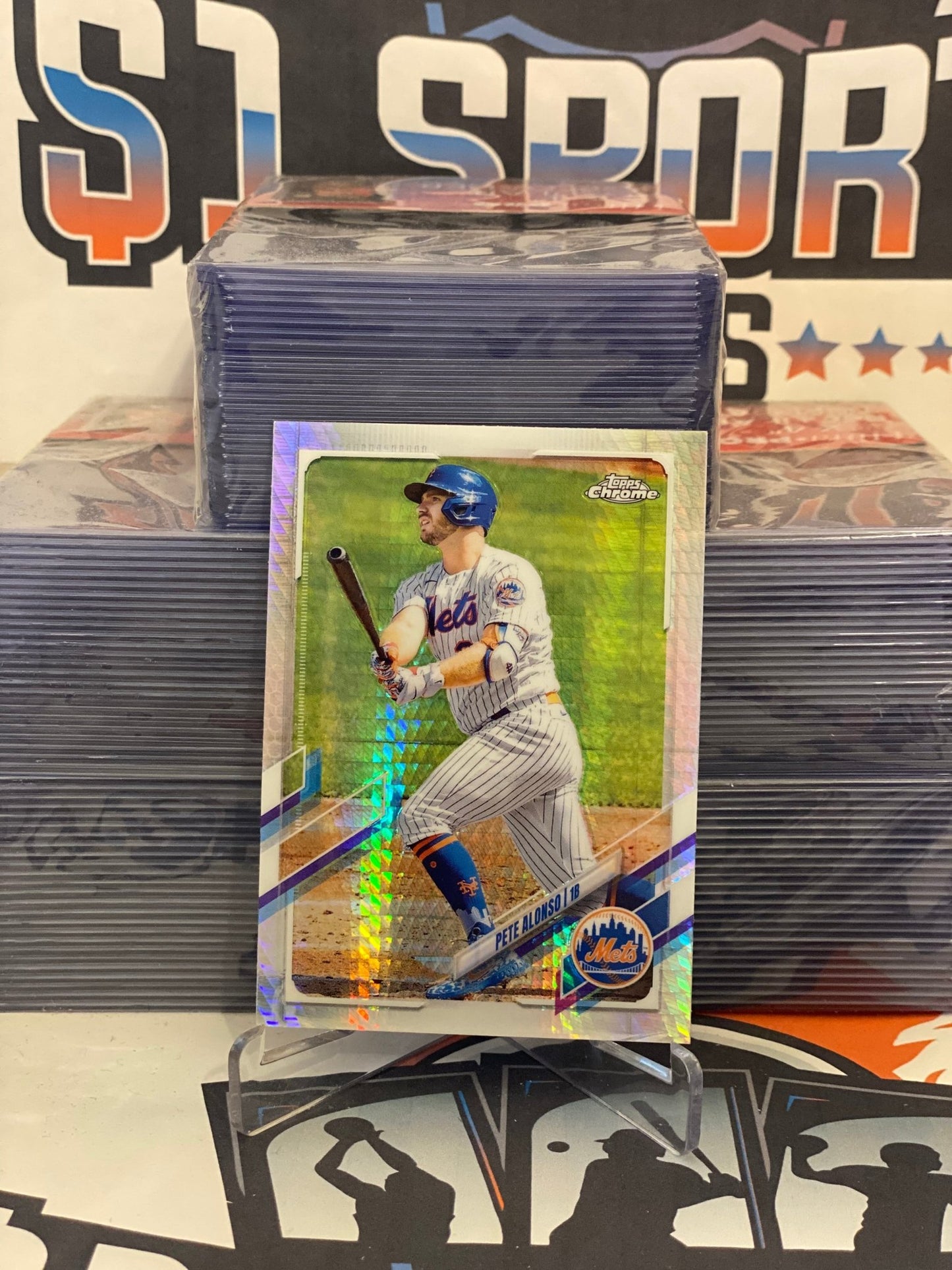 2021 Topps Chrome (Prism Refractor) Pete Alonso #11