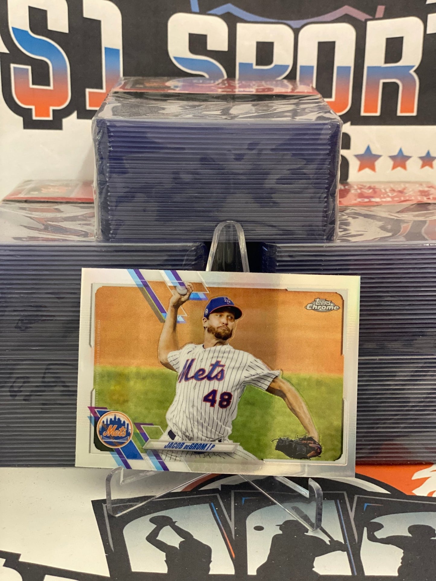 2021 Topps Chrome (Refractor) Jacob DeGrom #12