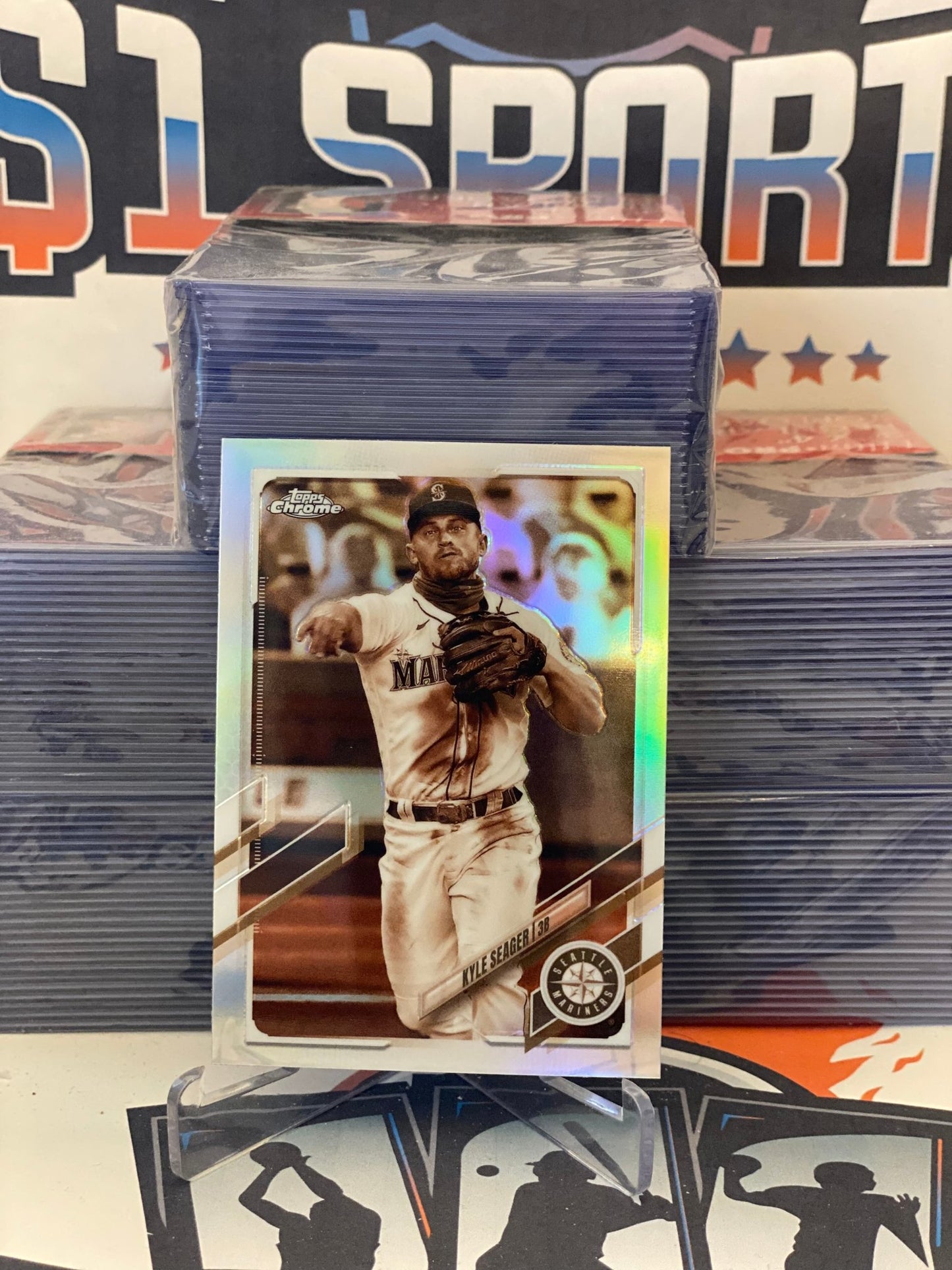 2021 Topps Chrome (Sepia Refractor) Kyle Seager #113