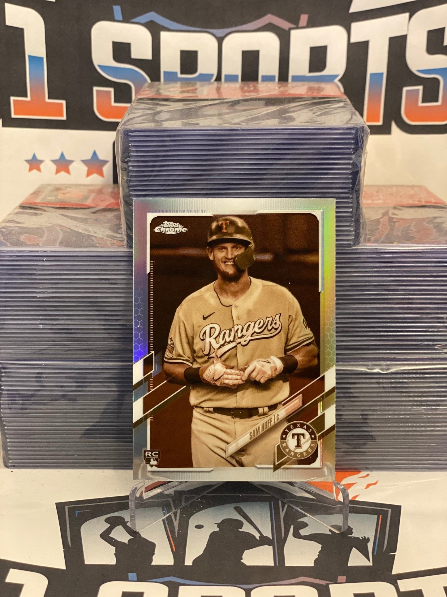 2021 Topps Chrome (Sepia Refractor) Sam Huff Rookie #81