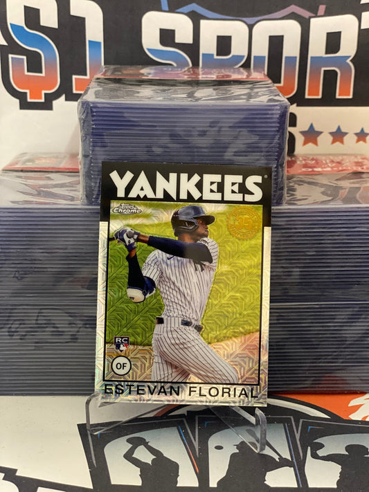 2021 Topps Chrome (Silver Pack Chrome, 1987 Topps) Estevan Florial Rookie #86TC-10