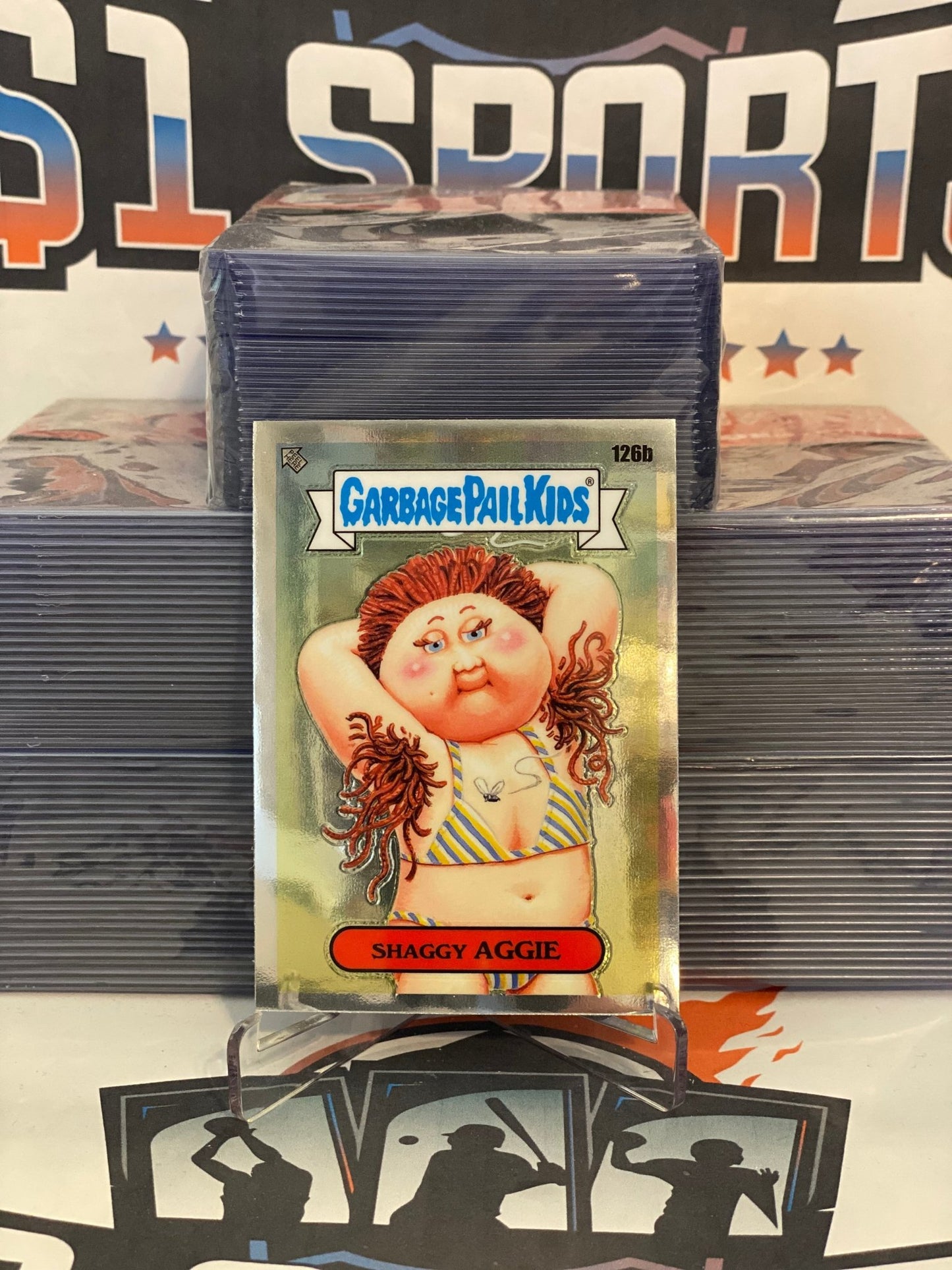2021 Topps Garbage Pail Kids Chrome Series 4 Shaggy Aggie #126b