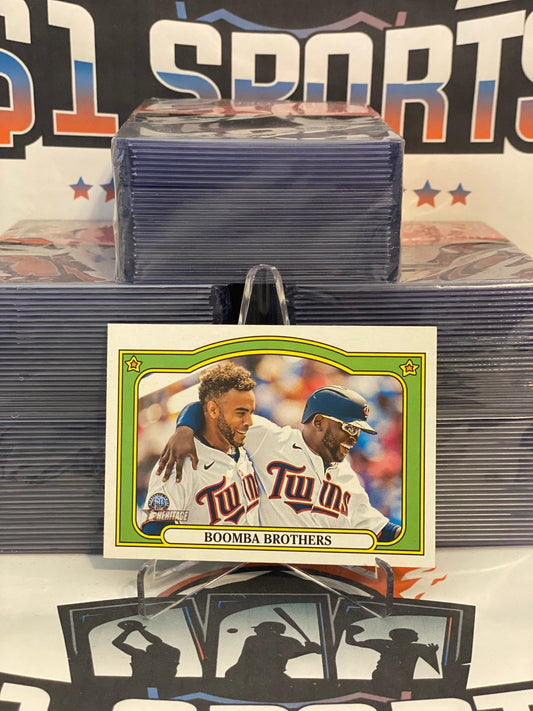 2021 Topps Heritage (Boomba Brothers) Nelson Cruz & Miguel Sano #CC-4