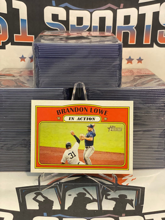 2021 Topps Heritage (In Action) Brandon Lowe #242