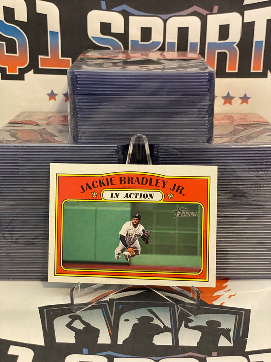 2021 Topps Heritage (In Action) Jackie Bradley Jr. #172