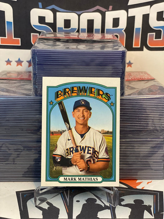 2021 Topps Heritage Mark Mathias Rookie #694