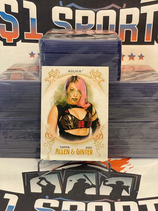 2021 Topps Heritage WWE (Allen & Ginter) Asuka #AG-3