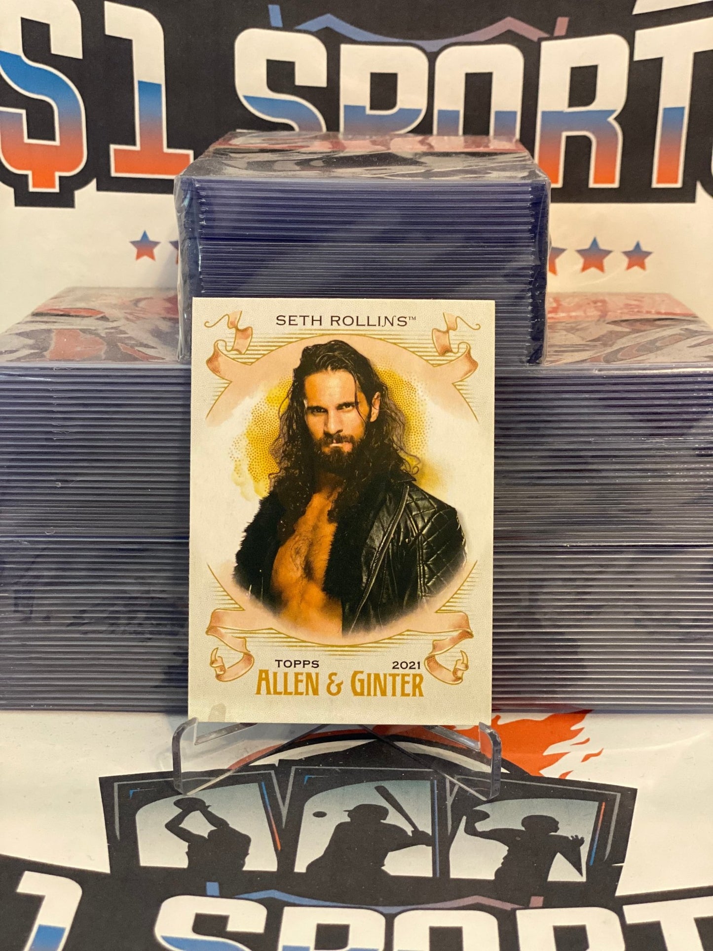 2021 Topps Heritage WWE (Allen & Ginter) Seth Rollins #AG-20