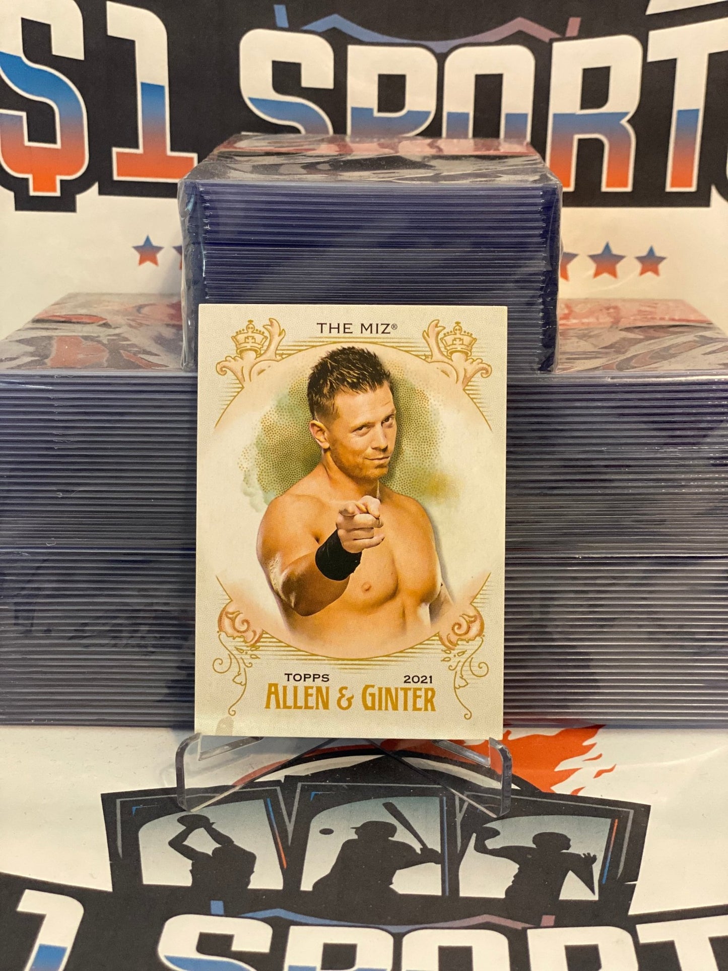 2021 Topps Heritage WWE (Allen & Ginter) The Miz #AG-26