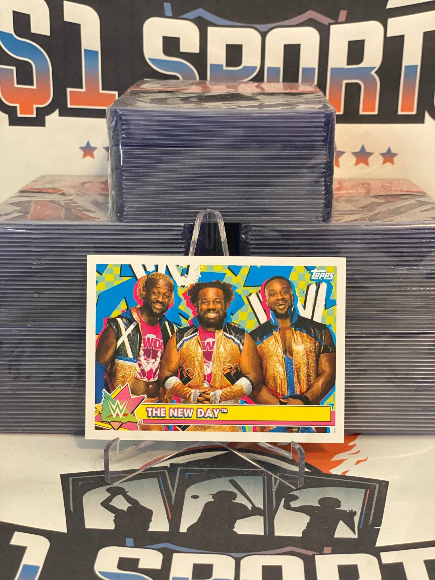 2021 Topps Heritage WWE (Sticker) The New Day #S-18