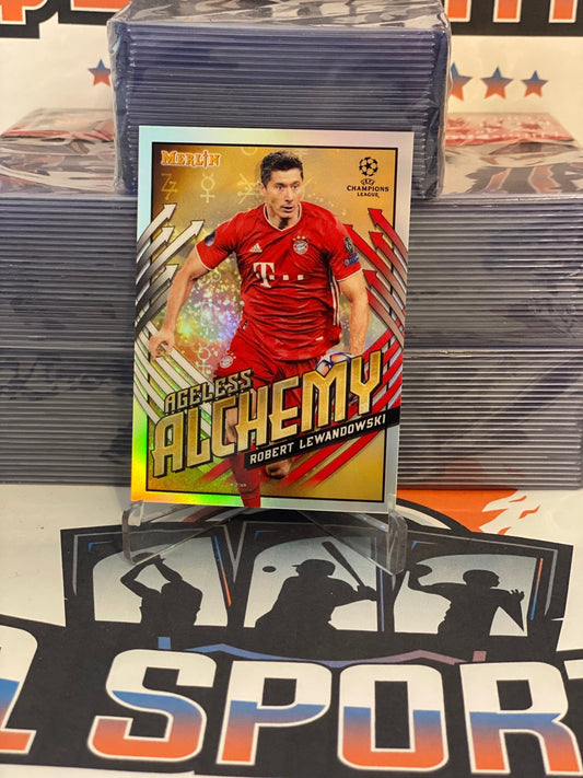 2021 Topps Merlin UEFA Champions League (Ageless Alchemy) Robert Lewandowski #AA-RL