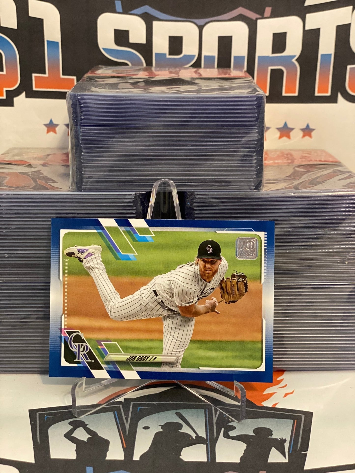 2021 Topps (Navy Blue) Jon Gray #76