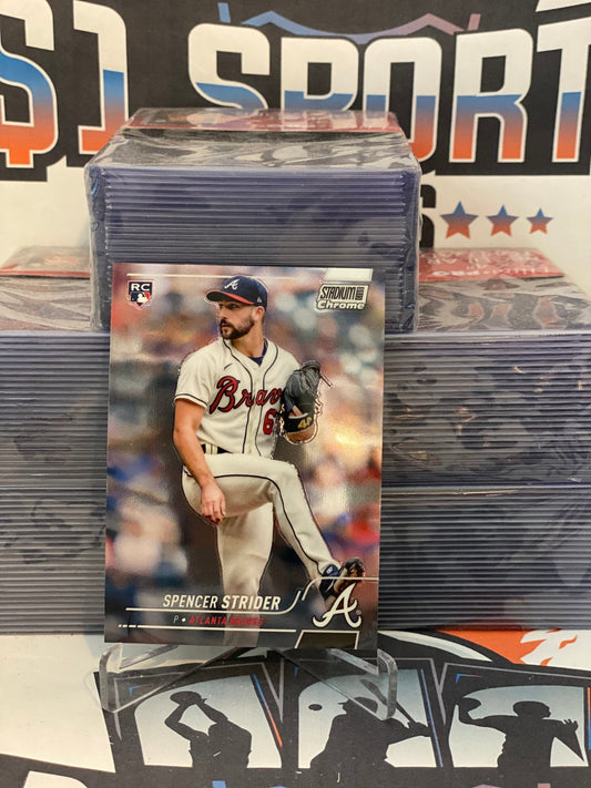 2021 Topps Stadium Club Chrome Spencer Strider Rookie #296