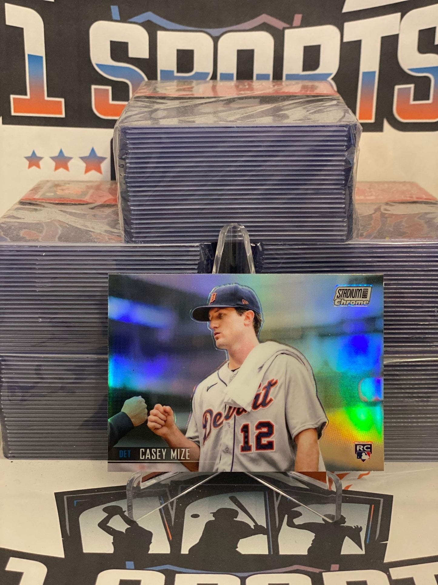 2021 Topps Stadium Club (Refractor) Casey Mize Rookie #82