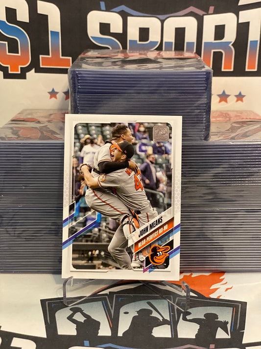 2021 Topps Update (No-Hitter) John Means #US169