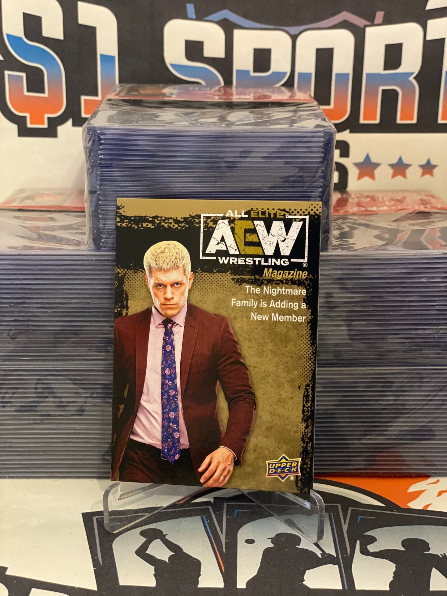2021 Upper Deck AEW (Gold, Magazine, Short Print) Cody Rhodes #85