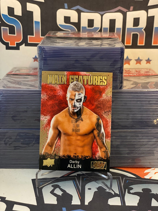 2021 Upper Deck AEW (Gold, Main Features) Darby Allin #MF-2