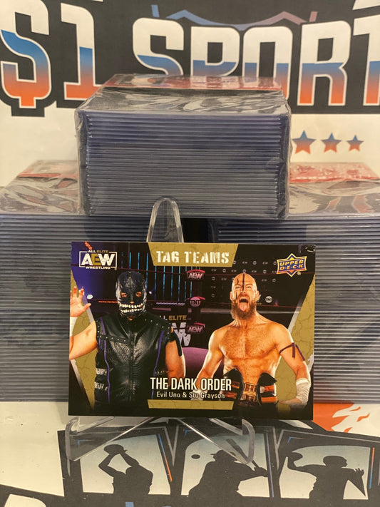 2021 Upper Deck AEW (Gold, Tag Teams, Short Print) The Dark Order #67