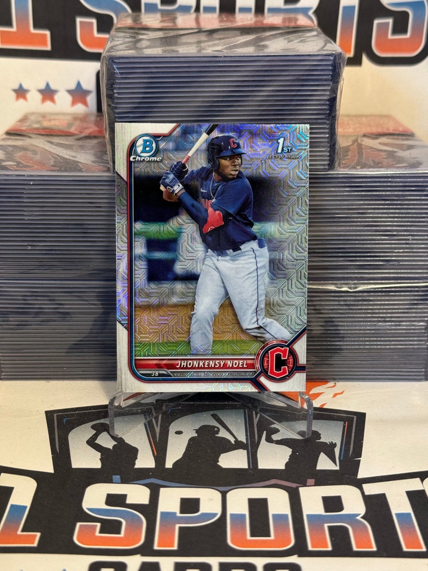 2022 Bowman Chrome (Mega Refractor, 1st Bowman) Jhonkensy Noel #BCP-2