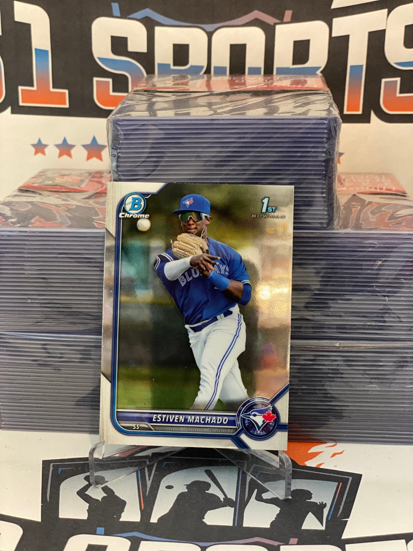 2022 Bowman Chrome Prospects (1st Bowman) Estiven Machado #BCP-12