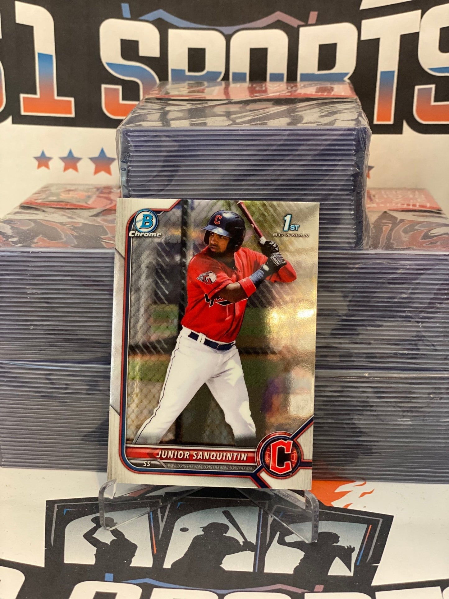 2022 Bowman Chrome Prospects (1st Bowman) Junior Sanquintin #bcp-80
