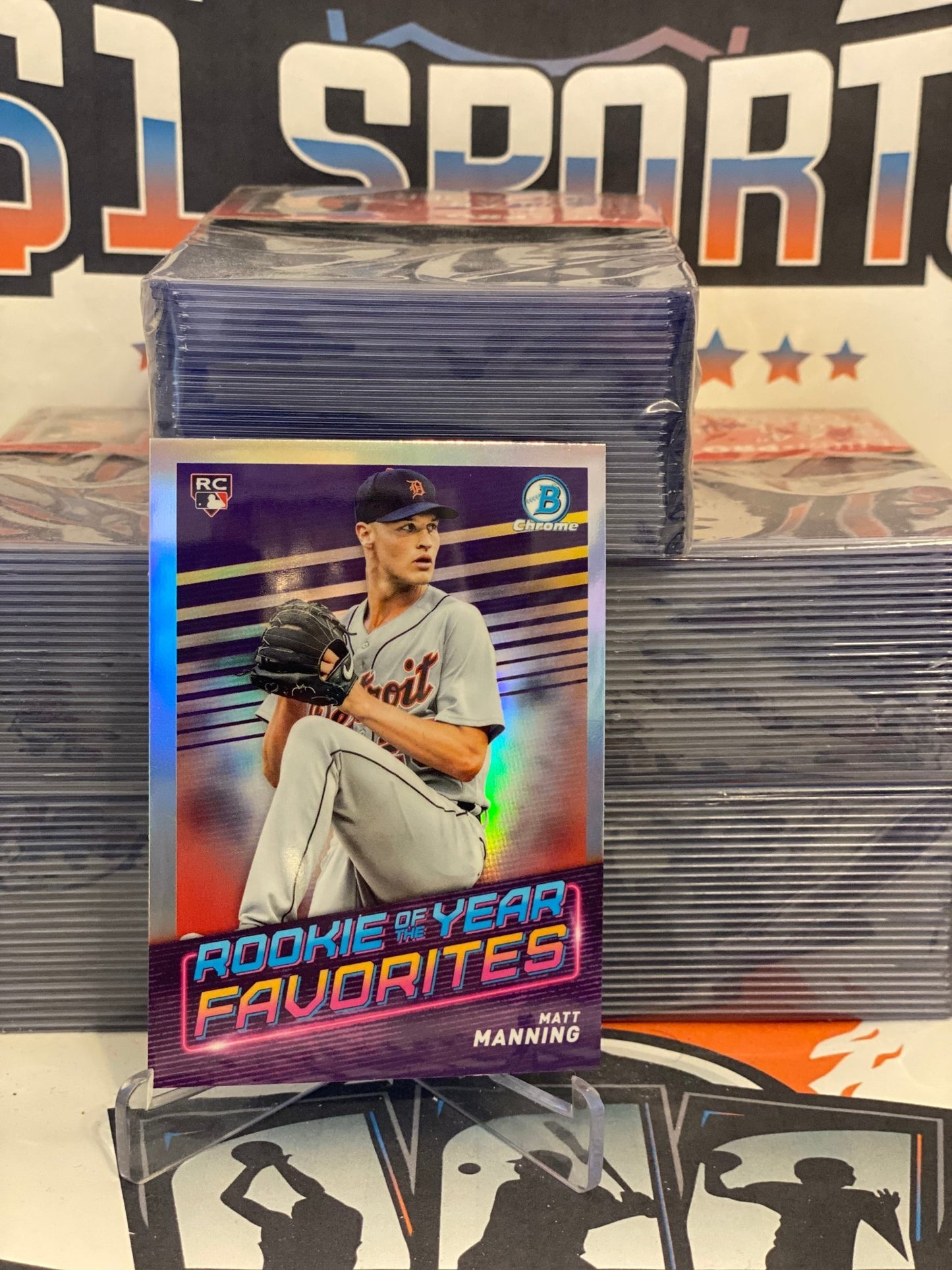 2022 Bowman Chrome (ROY Favorites) Matt Manning #ROYF-9