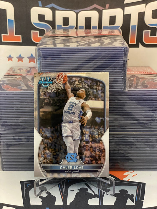 2022 Bowman Chrome University (1st Bowman) Caleb Love #89