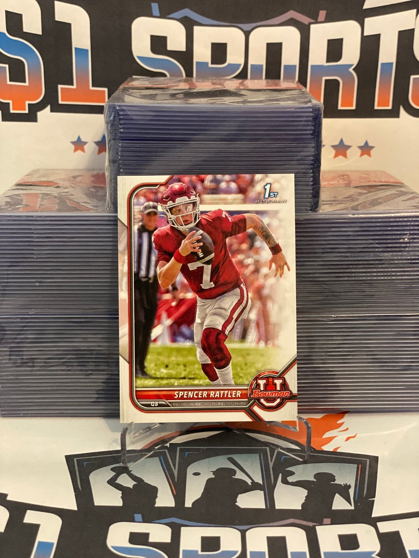 2022 Bowman Chrome University (1st Bowman) Spencer Rattler #28