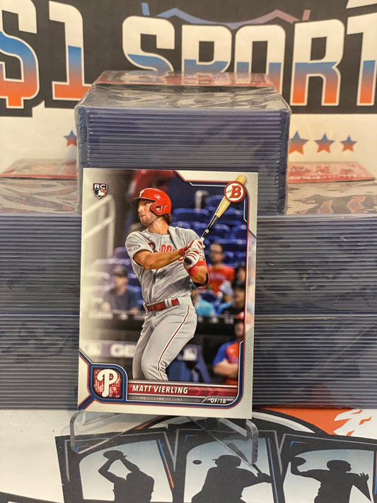 2022 Bowman Matt Vierling Rookie #89