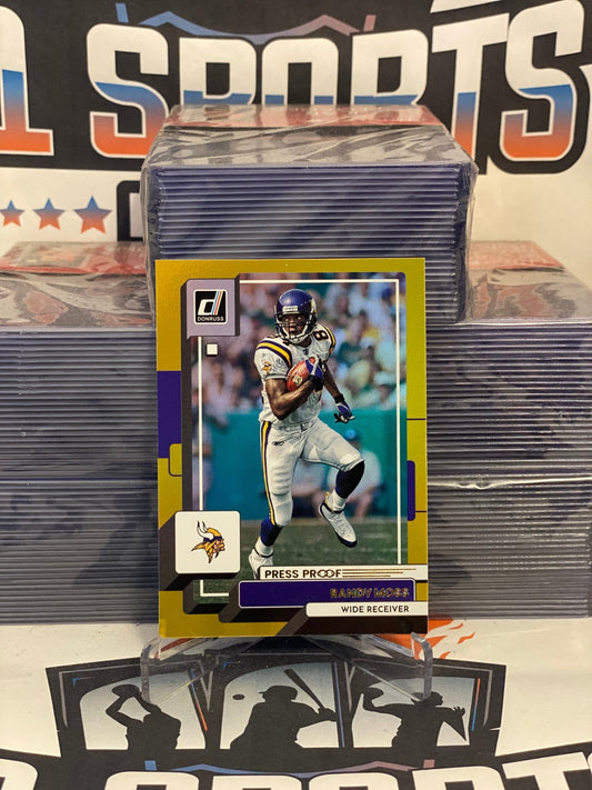 2022 Donruss (Gold, Press Proof) Randy Moss #111