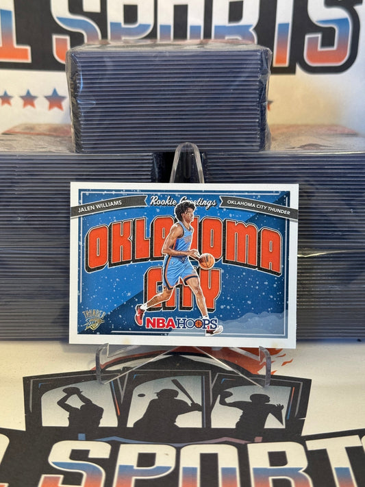 2022 NBA Hoops (Rookie Greetings, Winter) Jalen Williams Rookie #12