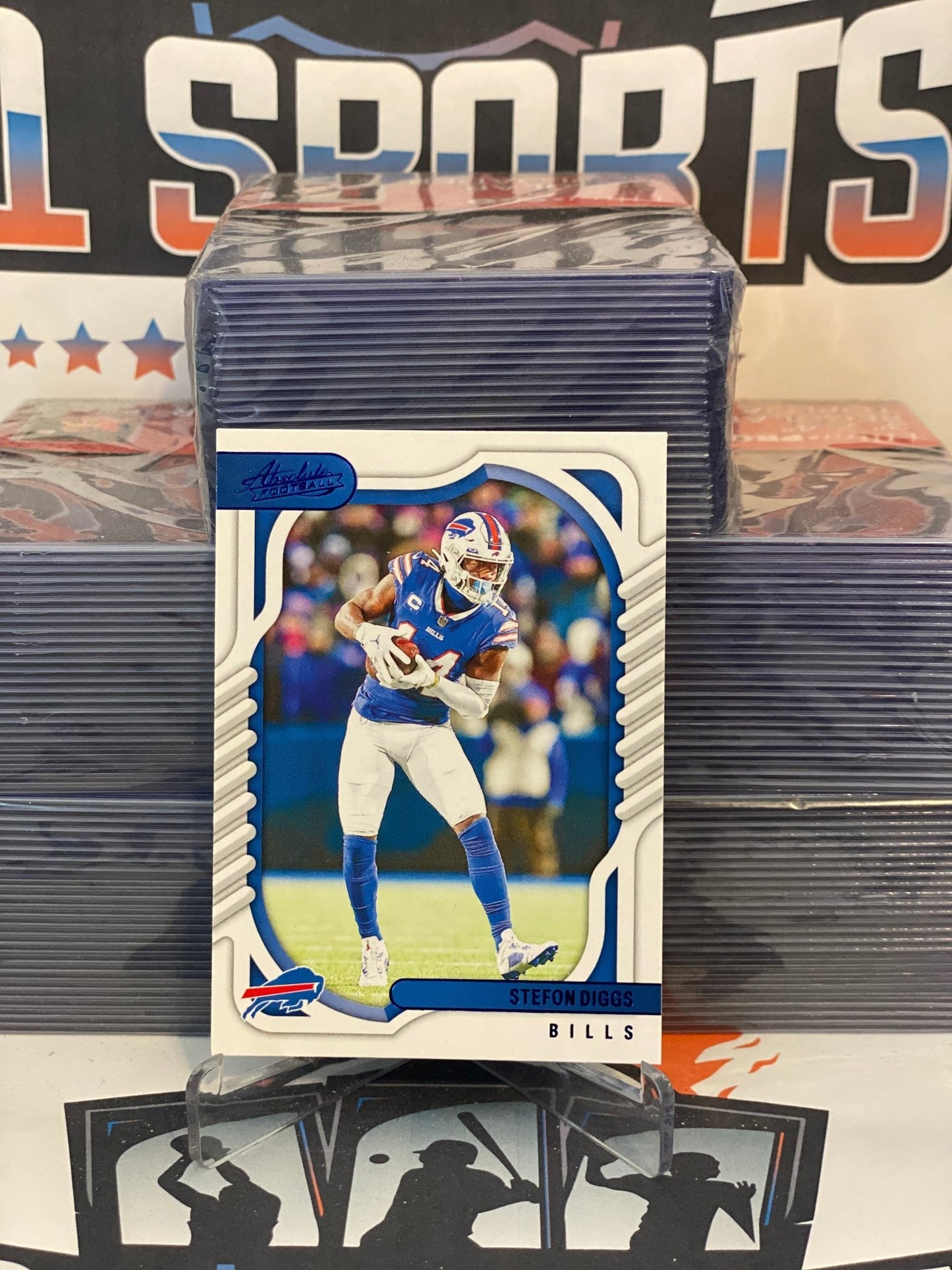 2022 Panini Absolute (Blue) Stefon Diggs #24