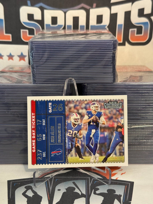 2022 Panini Contenders (Game Day Ticket) Josh Allen #GDT-JAL