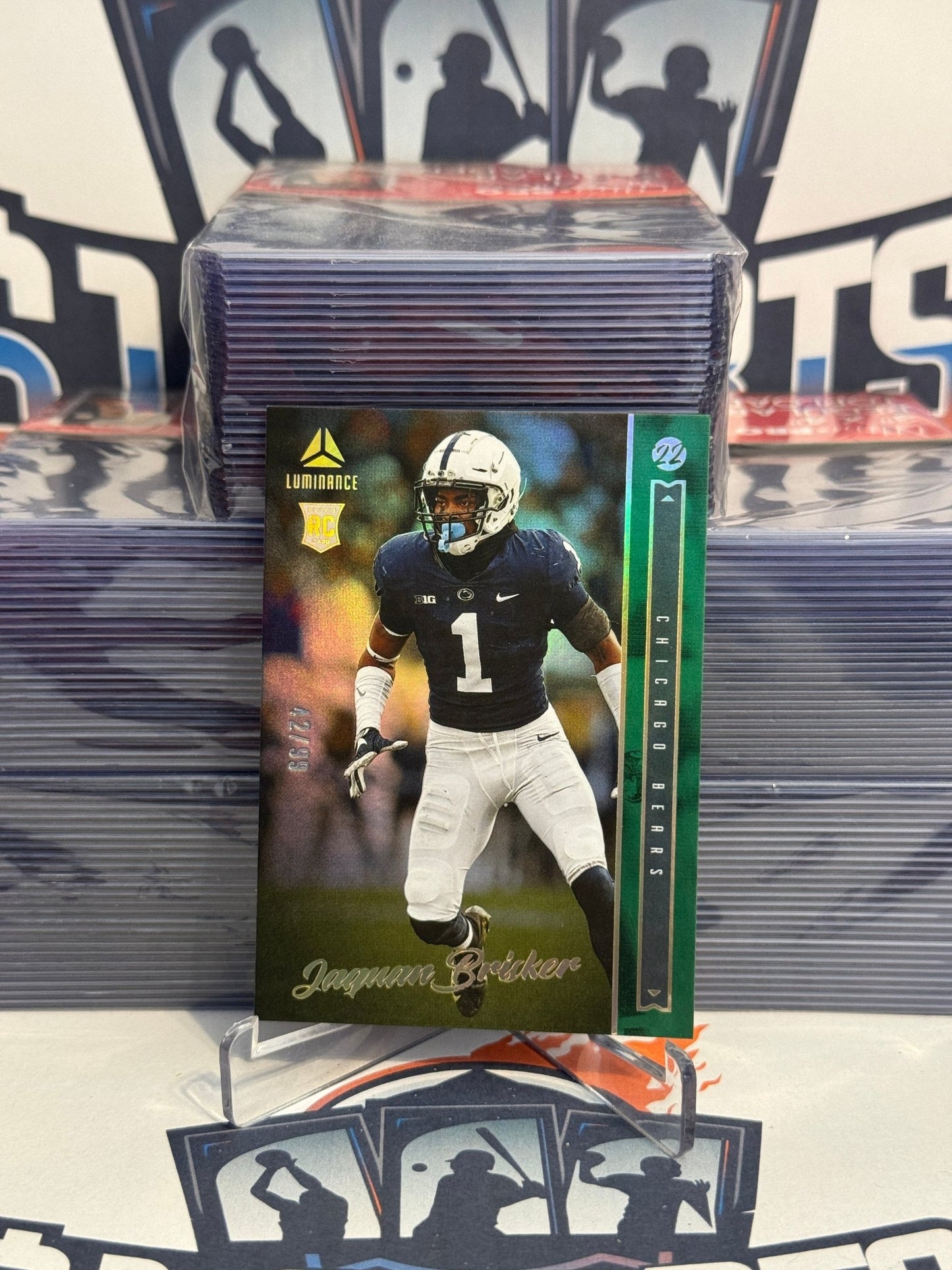 2022 Panini Luminance (Green 42/99) Jaquan Brisker Rookie #155