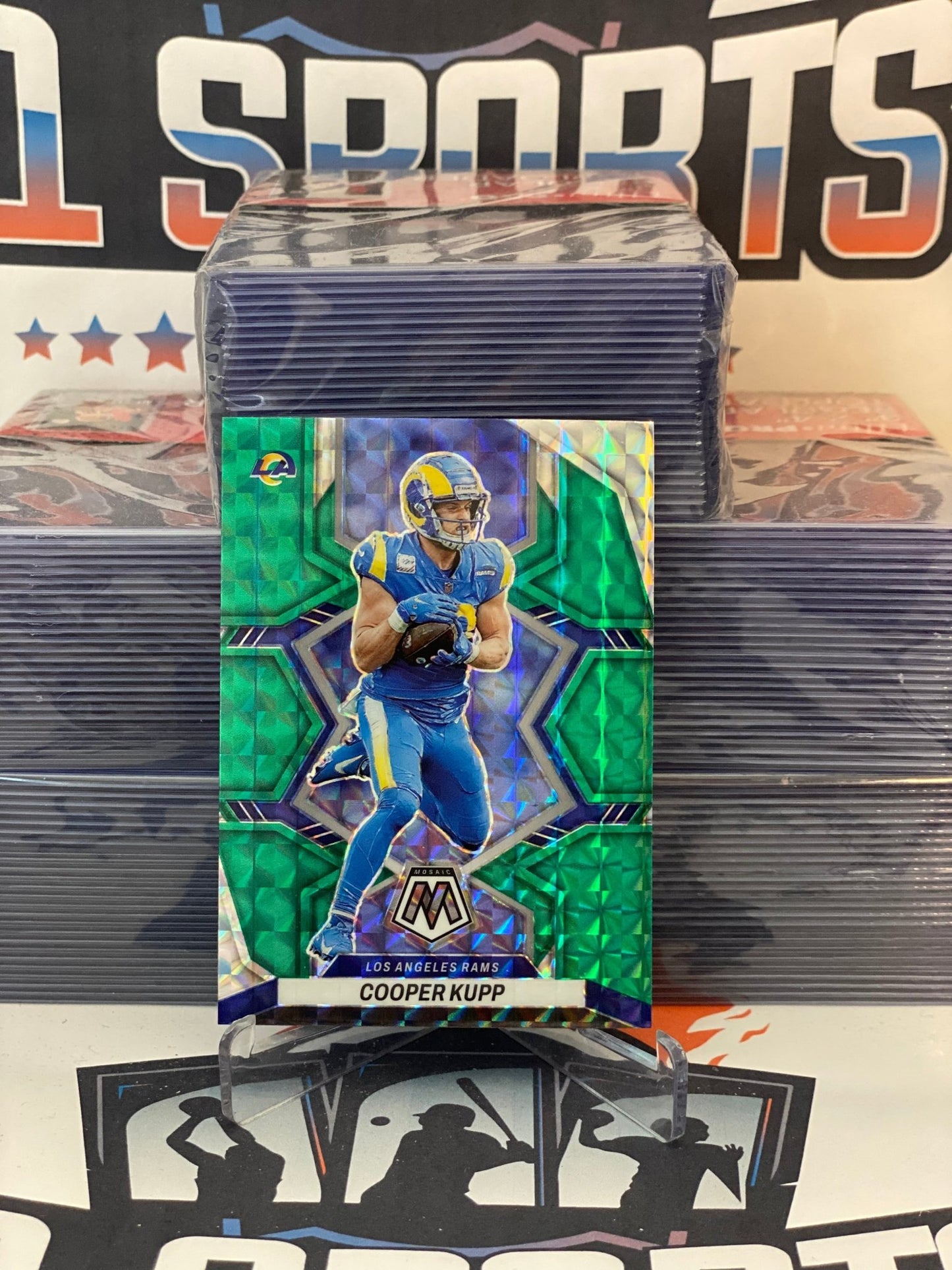 2022 Panini Mosaic (Green Prizm) Cooper Kupp #110